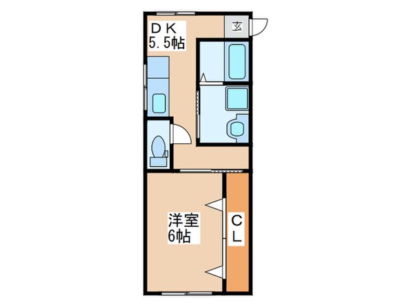 佐吉マンションの物件間取画像